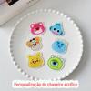 Pingente de celular em acrílico criativo cartoon chaveiro suporte pingente diy anime estrela periférico pingente de chave