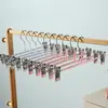 Perchero de metal para pantalones perchero doméstico para pantalones clip para colgar faldas antideslizante clip nano para pantalones perchero clip para cinturón audaz sin costuras clip para pantalones