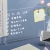 1 peça de Placa de Mesa Decorativa Transparente de Acrílico para Escrever Quadro de Mensagens Quadro Branco Magnético para Ensino e Uso Doméstico