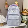 Mochila listrada estilo INS japonês 2026 Nova Coleção Primavera Mochila Estudantil de Alto Valor para Meninas Mochila Simples Leve