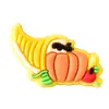 Accesorios de Cuentas Temáticos de Acción de Gracias de Otoño Forma de Ardilla Bellota Espantapájaros Cuentas de Goma Suave Accesorios de Decoración para Bolígrafos DIY