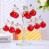 Árbol de Manzana de Cristal Árbol de la Paz Decoración Creativa para Sala de Estar Regalo Entrada Mueble de TV Aparador de Vino Decoración del Hogar Adornos