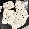 Novo Pijama Fofo de Estudante Tamanho Grande com Bojo para Mulheres, Estilo Primavera e Verão, Pode Ser Usado Fora de Casa, Conjunto de Roupa de Casa Três Peças Soltinho