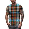 Camiseta Masculina Roupas Masculinas Impressão 3D Verão Casual Manga Curta Gola Redonda Pulôver Roupas Masculinas