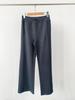 Pantalones Casuales de Canalé para Mujer con Cordón, Pantalones de Pierna Recta de Cintura Alta, Pantalones Anchos Versátiles Sueltos, Estilo Japonés Casual