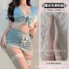 Uniforme sexy atacado paixão sexy secretária macacão dividido boate saia de quadril lingerie uniforme de estudante JK