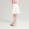 Pudding Haru Ropa para Niños Verano Falda Plisada Blanca Verano 2025 Nueva Falda Corta Versátil para Niños