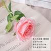 Tarjeta de pared roja con cascada de rosas rosas, simulación de flores, decoración para centro comercial, ritual de sentido