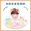 Bai Jingting Cartoon Q Edition - Adorno de escritorio con cabeza eléctrica para sacudir la tarjeta, música, cartón, paquete de plástico, regalo de ayuda para figura