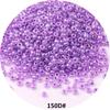 Materiales para hacer joyería artesanal DIY cuentas de arroz color crema cuentas de vidrio de color mixto nacionales 2MM accesorio de ropa borla