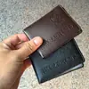 Estuche de cuero para licencia de conducir personalizado al por mayor juego de certificado de conducir de vehículo motorizado LOGOTIPO publicitario personalizado estación de inspección del DMV