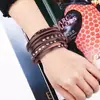 Pulseras de Cuero de Moda Europeas y Americanas para Hombres y Mujeres, Accesorios Sencillos de Estilo Punk para Parejas, Joyería de Mano Popular con Tachuelas Estilo Ins