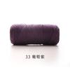 Ruyiniao Hilo de 2 mm Hebra Redonda Hilo de Algodón Hueco Tejido a Mano DIY Material para Bolsas Hilo Grosor Medio Bola de Lana Crochet