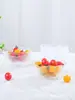 Leweishi Criativo Tigela de Lótus Fresco Conjunto de Seis Peças Tigela de Salada de Frutas de Vidro Tigela de Sobremesa Presente para Casa Atacado