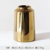 Vaso de flores nórdico directo de fábrica latón dorado adornos cerámicos decoraciones de sala de modelos adornos de chapado suave