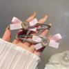 Clip de pico de pato con lazo de amor de circonio rojo grande de Sweet Internet, accesorios para el cabello de niña, clip de pelo roto, clip lateral, clip de costilla, horquilla