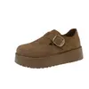 Zapatos de plataforma gruesa para mujer estilo Birkenstock que aumentan la altura, nuevo modelo otoño 2026, sin cordones, zapatos de vestir de corte profundo, modernos y versátiles