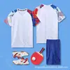 Uniformes de Tenis de Mesa Personalizados Directo de Fábrica Impresión Digital Todo en Uno Adultos Niños Competición Entrenamiento Jerseys Transpirables de Secado Rápido