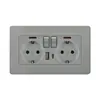 Comercio exterior 86 panel de enchufe de pared estándar europeo Europeo estándar europeo Alemán 16A regulación estándar alemán enchufe USB
