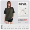 Camiseta unisex de peso pesado estilo americano, nueva para el verano de 2026, color block vintage, manga corta raglán, corte holgado, cuello redondo, patchwork