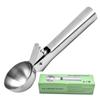 Colher de sorvete grande de aço inoxidável colher de sorvete doméstica colher medidora de sorvete de aço inoxidável colher escavadora de frutas para melão colher de sorvete