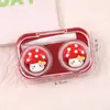 Estuche de Lentes de Contacto de Verdura Lindo de Dibujos Animados Estuche de Lentes de Contacto Compacto Portátil Caja de Almacenamiento Caja Doble para Miopía Venta al por Mayor