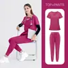 Ropa de Trabajo Quirúrgica para Doctores y Enfermeras Ropa para Lavado de Manos en Hospital Dental Ropa de Trabajo para Mujeres en Spa y Salón de Belleza Transfronterizo