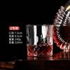 Moda Copo de vidro doméstico simples copo de beber transparente xícara de chá de leite café da manhã diamante clássico whisky vidro