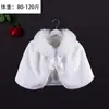 Novo xale de noiva quente de inverno da moda casaco de manga comprida para vestido de noiva etiqueta de dama de honra roupa exterior branca