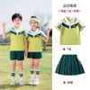 Uniforme escolar de verano de manga corta para estudiantes de primaria, conjunto de fotos de graduación, ropa de jardín de infantes de primer grado para niños de la universidad