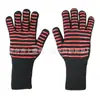 Resistentes a Altas Temperaturas Silicona Horno Barbacoa Anti-quemaduras Horno Microondas Resistente al Desgaste Cable Aislante Prepoxy Retardante de Llama Barbacoa Guantes Ignífugos