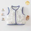 Chaleco cálido para bebé para primavera y otoño, chaleco acolchado de 40 g, ropa para recién nacidos de principios de otoño, ropa exterior para bebés de otoño e invierno