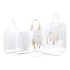 Fabricante en stock, bolso de mano de polipropileno esmerilado, bolsa de té, bolsa de regalo, embalaje de regalo, bolso de mano, bolsa de compras, personalizable