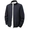 Chaqueta de hombre transfronteriza modelo primavera/otoño 2026, cuello alto, versión con cremallera, adecuada para personas jóvenes y de mediana edad, para negocios formales, negocios informales, ir al trabajo y uso casual