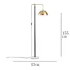 Mesa de Centro Minimalista, Luminária de Pesca Dourada para Sala de Estudo, Sofá de Sala de Estar, Luminária de Mesa Nórdica de Chão para Quarto, Luminária de Chão de Luxo Leve