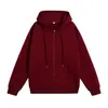 Sudadera de Alto Nivel para Hombre Estilo Hong Kong con Cremallera, Color Sólido, Corte Regular, Manga Corta, Sudadera con Capucha y Cordón, Tacto Premium