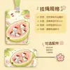 Porta-cartões de festa de frutas em desenho animado com personagens de anime, animaizinhos fofos, porta-cartão de refeição de campus estudantil, ID, personalizável