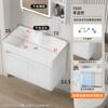 Baño Tamaño Pequeño Gabinete de Baño Balcón Cerámica Lavabo Todo en Uno Espacio Aluminio Espacial Mesa de Lavado Espacio Pequeño Mini Mesa de Lavado