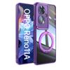 Para OPPO Reno11A Capa de Celular Reno11A Edição Japonesa Rotativa 360 Aspiração Magnética Fulcrum Armadura Capa Protetora