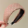 Diadema de punto estilo retro americano de ala ancha, de alta gama, adecuada para frentes amplias, a la moda, versátil para uso diario y para ir al trabajo, pinza para el pelo y accesorio para el cabello