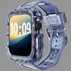 Pulseira e Caixa Integradas em Forma de Onda de TPU Adequado para Apple Watch 9 S10 S11 Geração iWatch Se Pulseira de Pulso de Silicone