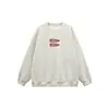 Sudadera de Cuello Redondo para Mujer 2026 Nuevo Estilo Popular para Otoño e Invierno, Forrada de Felpa y Engrosada, Blanca y Gris, Única, Top Súper Elegante y Adelgazante