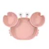 Prato de bebê integrado mãe e bebê crianças tigela com canudo de silicone prato dividido treinamento para comer conjunto de talheres com colher de treinamento
