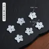 Accesorio de gato sin rostro de nácar blanco natural, componentes de joyería DIY para collar y pulsera semiacabados perforados, venta directa de fábrica