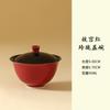 Taza de Té Gaiwan Roja de la Ciudad Prohibida Juego de Té Kung Fu Pieza Única para Uso Doméstico Tazón para Servir Té de Alta Gama Tazón de Té de Cerámica Estilo Retro