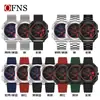 Reloj de Moda OFNS Esqueleto de Coche Rotación 360 grados Reloj para Hombre Tendencia Más Vendido Versátil para Estudiantes Reloj de Cuarzo