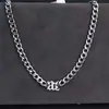Transfronterizo Rich Brian Siete Hermanos Mismo Estilo Hip-Hop Collar Cubano de Moda Hombres y Mujeres Acero de Titanio Personalizado Letra Cadena Gruesa