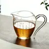 Nuevo Juego de Té de Vidrio Resistente al Calor con Patrón de Bambú Dorado y Plateado Estilo Chino, Taza de Ceremonia, Separador de Té, Tetera Transparente
