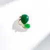 Broche de Mariposa Verde con Pedrería para Mujer, Gama Alta, Sencillo, Moderno, Exquisito, Lujoso, Elegante, Broche Corsage