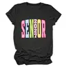 Amazon eBay sitio independiente casual cómodo elegante mujer mayor 2027 camiseta de manga corta con cuello redondo a rayas